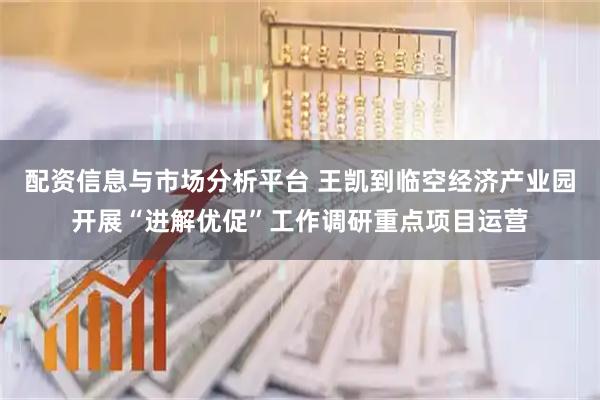 配资信息与市场分析平台 王凯到临空经济产业园开展“进解优促”工作调研重点项目运营