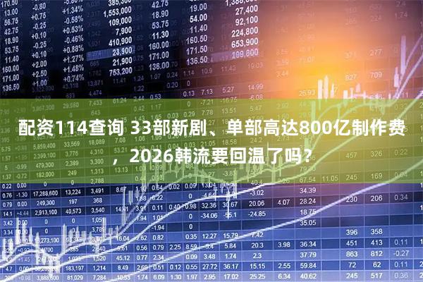 配资114查询 33部新剧、单部高达800亿制作费，2026韩流要回温了吗？